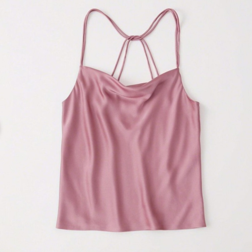 Abercrombie and Fitch Satin Crowl Neck Tank